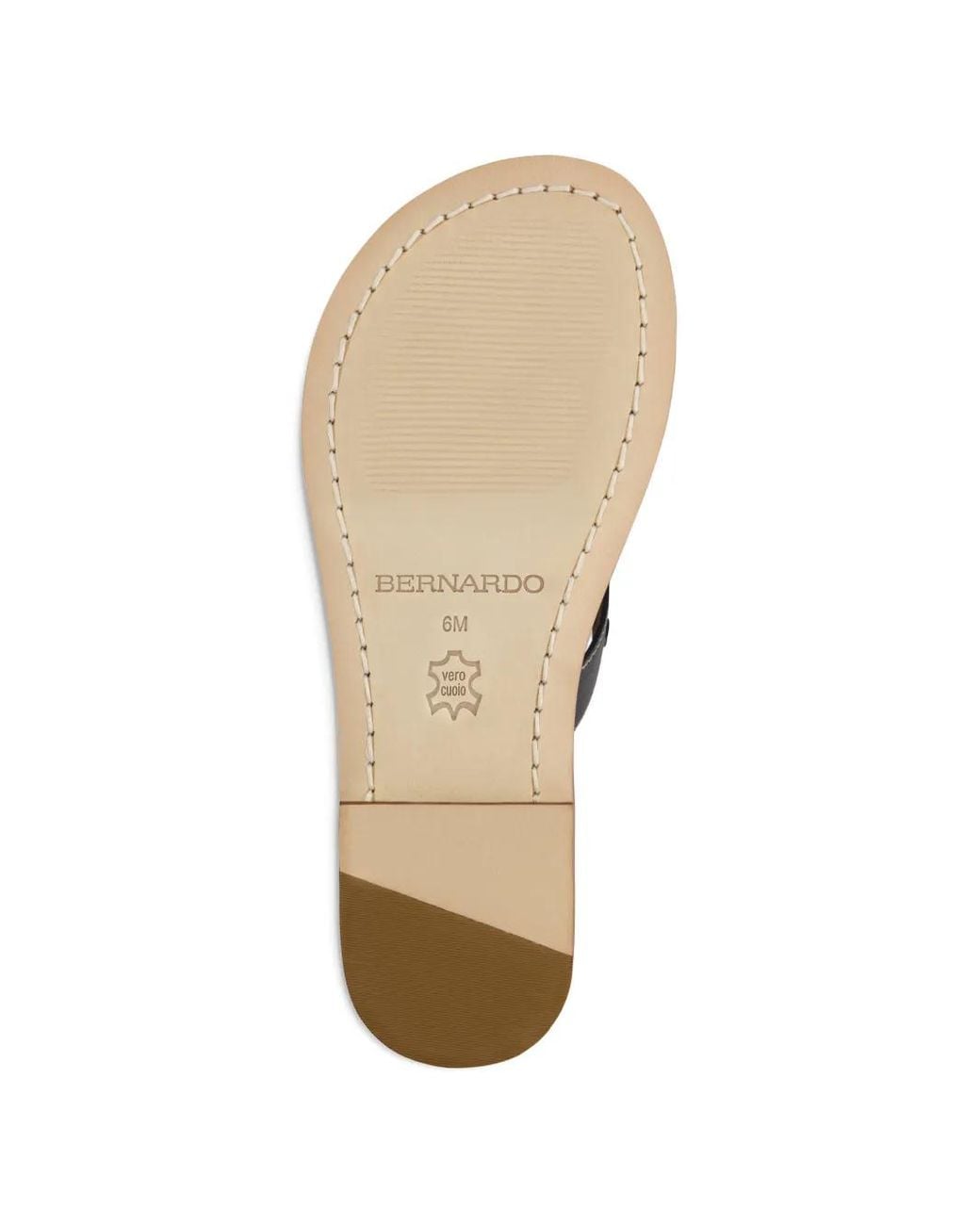 Bernardo Black Matrix Ring-Detail Sandals