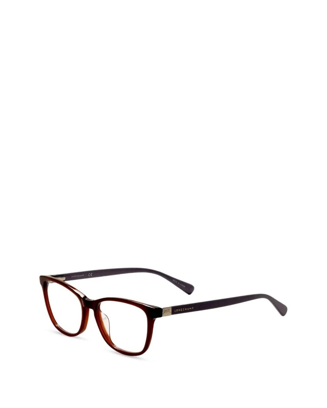 Lunettes De Vue À Monture Rectangulaire Longchamp en coloris White