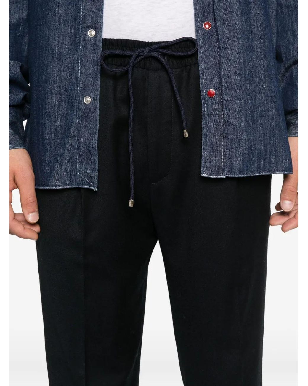 Pantalones Con Cordones Briglia 1949 de hombre de color Black
