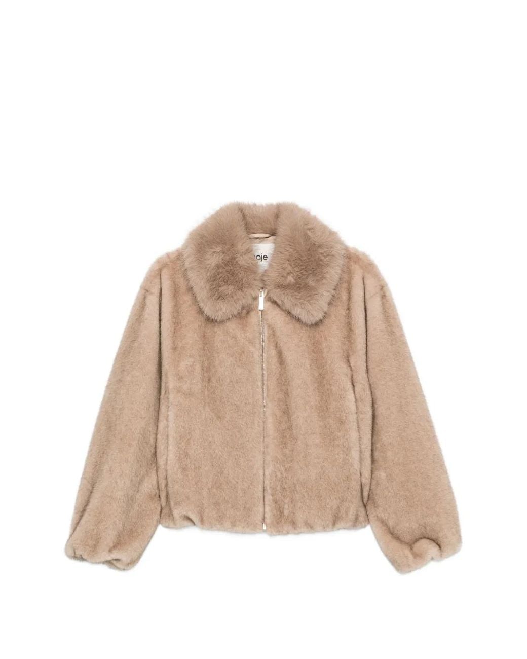 Maje Natural Faux Fur Jacket