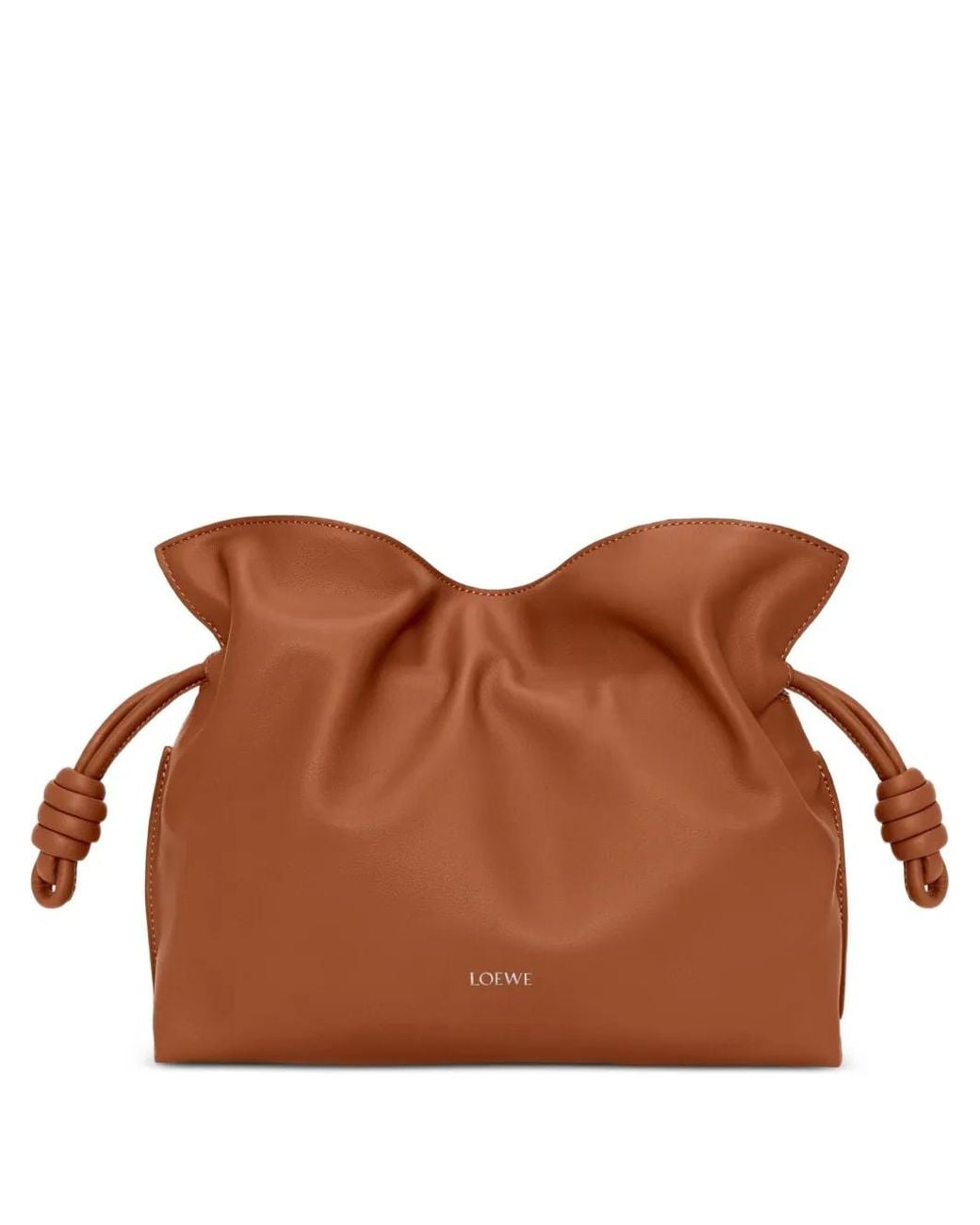 Loewe Brown Flamenco Medium Leather Clutch