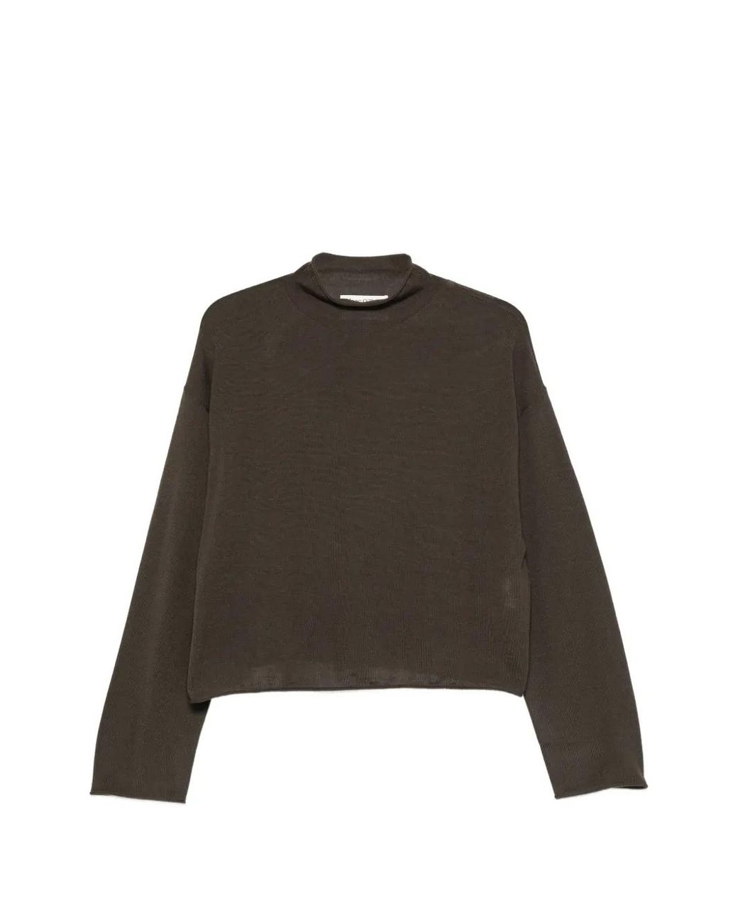 Marc O' Polo Green High-Neck Drop-Shoulder Sweater