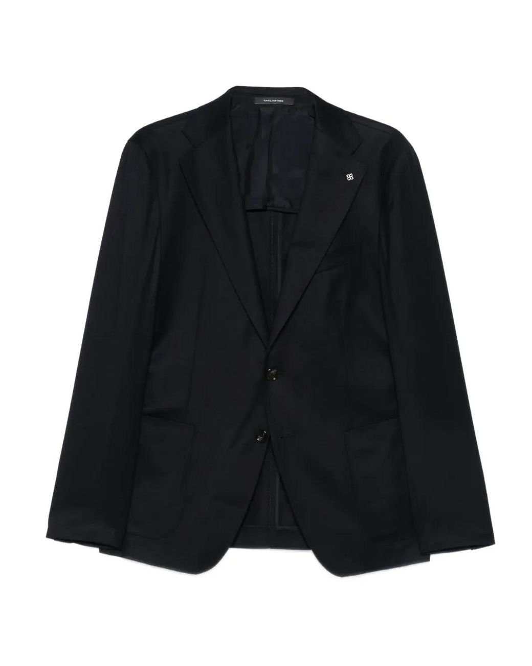 Tagliatore Black Single-Breasted Jacket for men