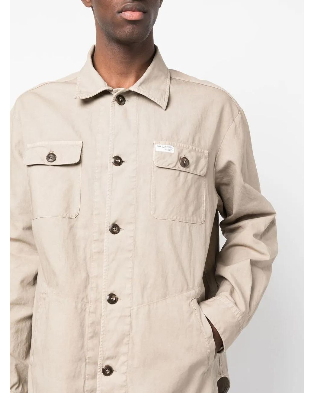 Giacca-Camicia di Fay in Natural da Uomo