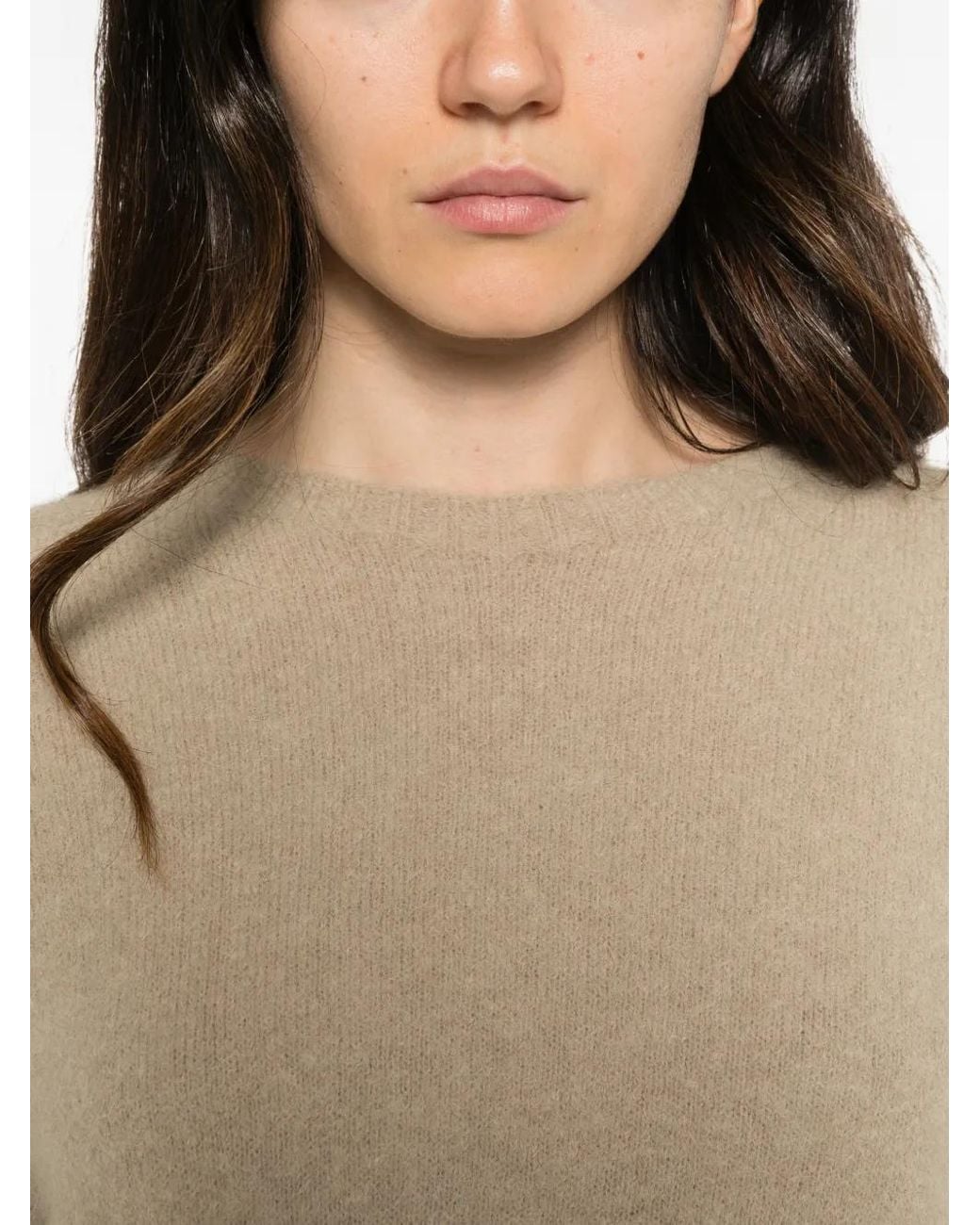 Marella Natural Mllgiunco Crew Neck Knit Sweater