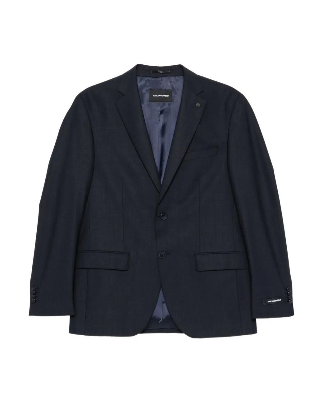 Karl Lagerfeld Blue Three-Button Jacket for men