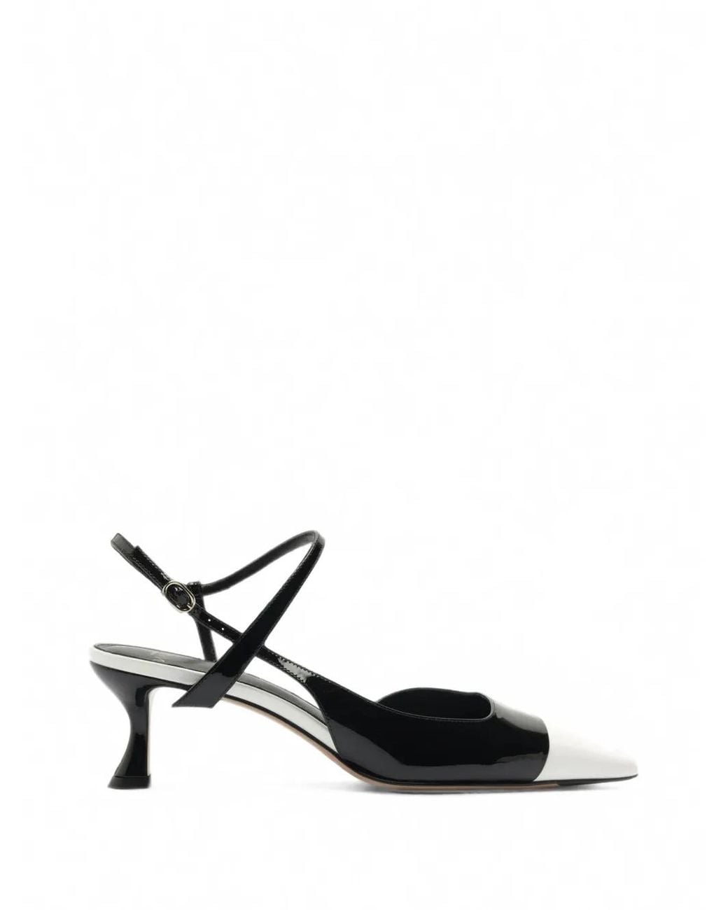 Alexandre Birman Black Tita Wrap Cap-Toe Pumps
