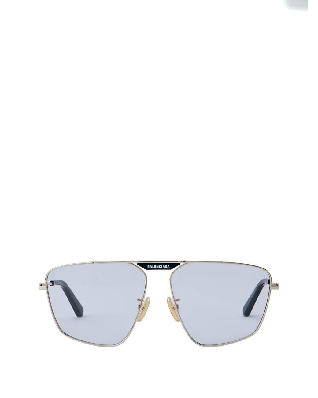 Balenciaga Metallic Tag 2.0 Navigator Optical Glasses for men