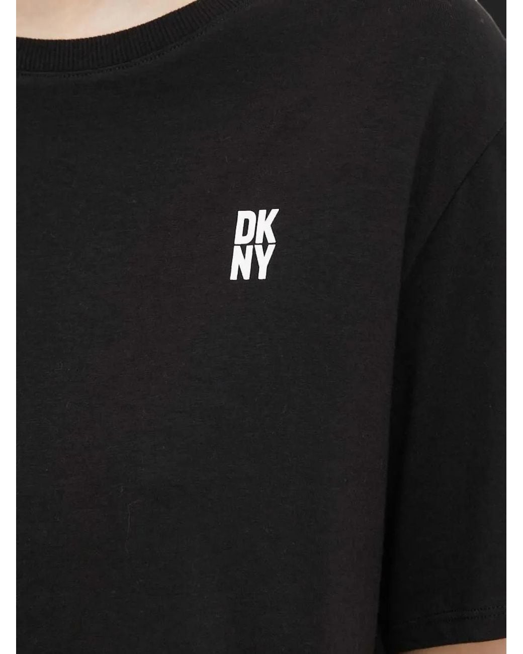 DKNY Black Logo-Print Pyjamas Set