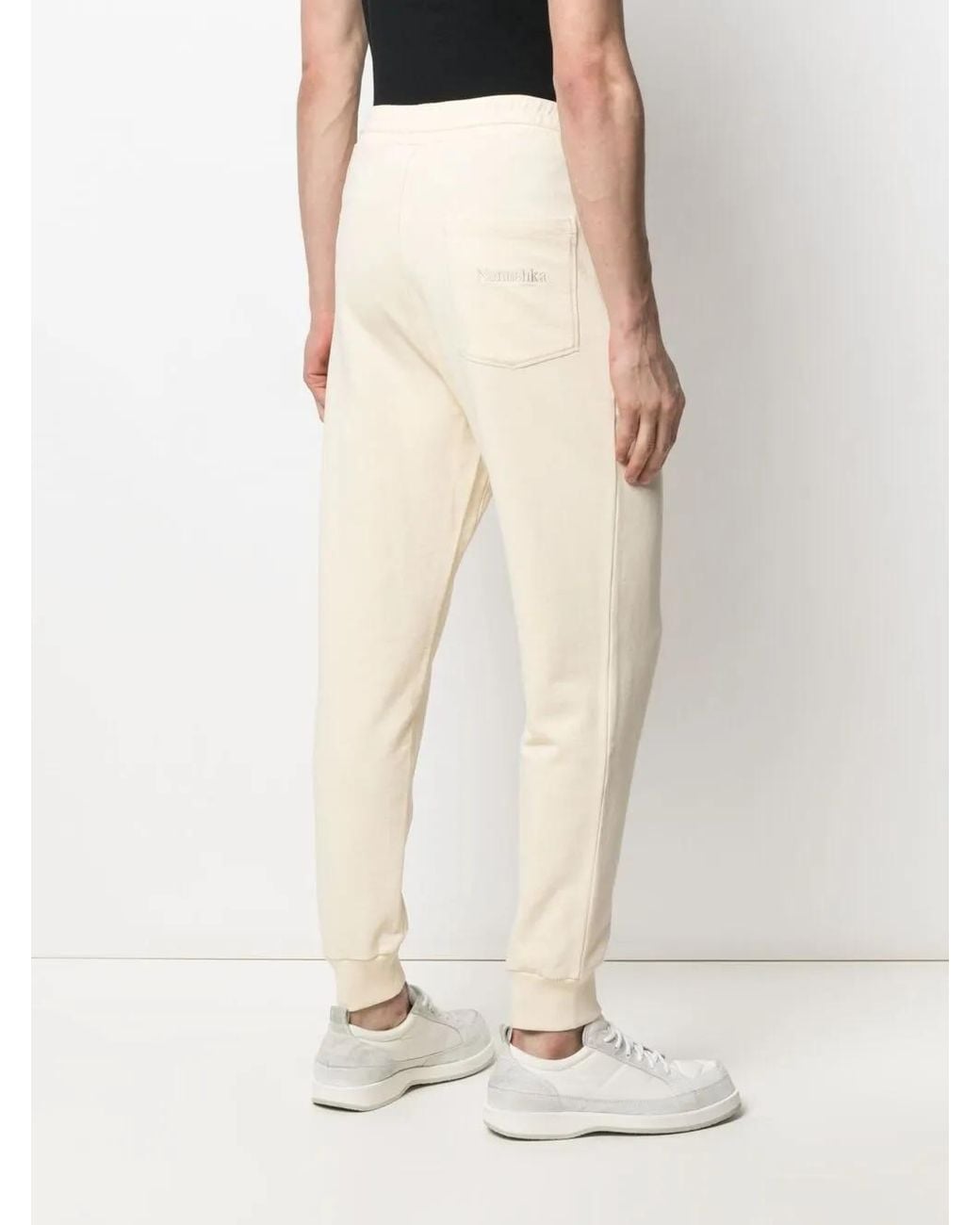 Nanushka White Logo-Embroidered Track Pants
