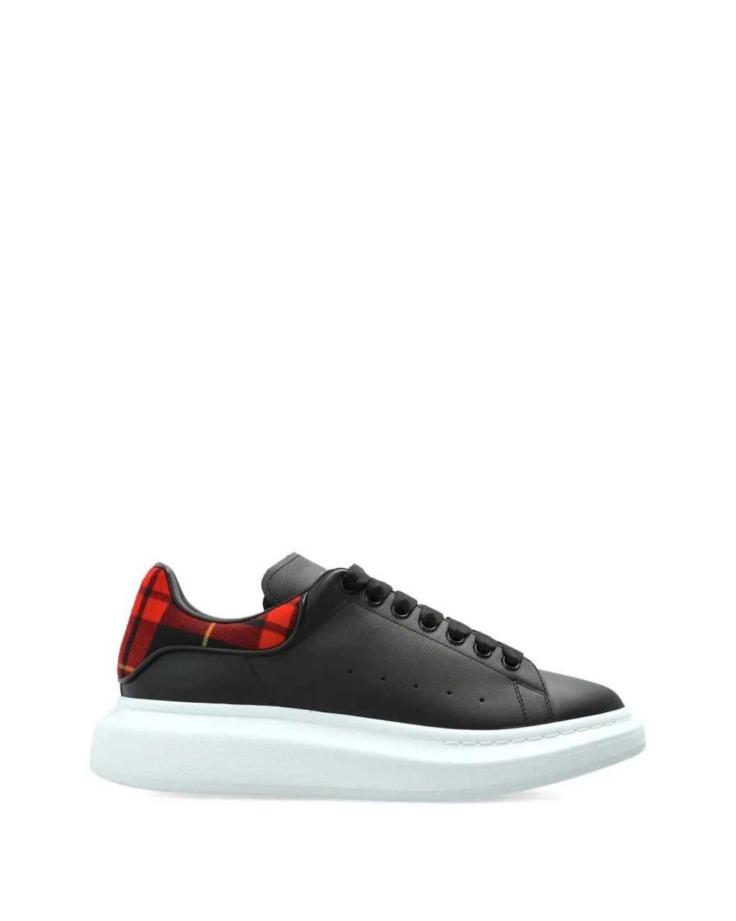 McQueen White Round-Toe Sneakers for men