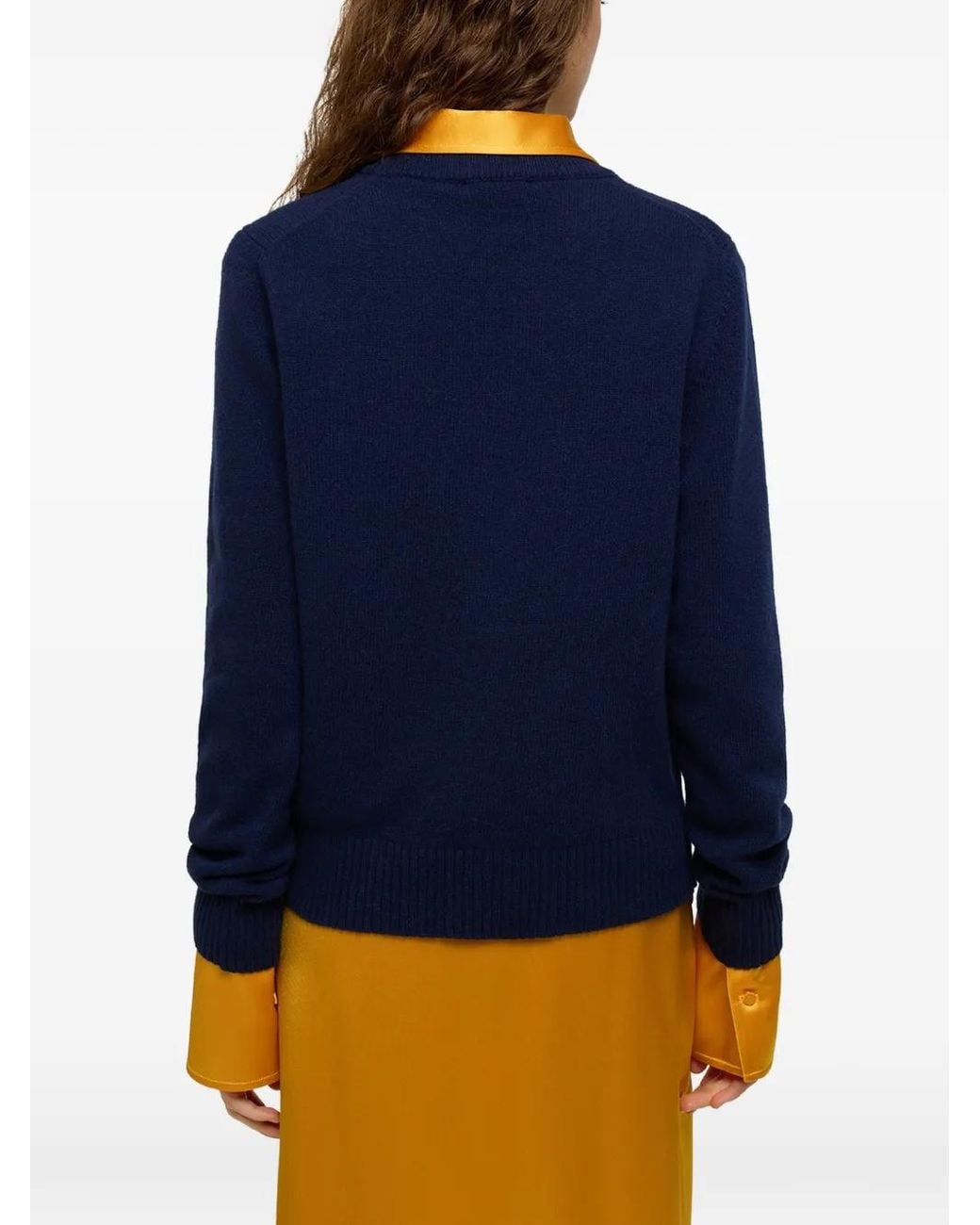Ganni Blue Jumper With Tiger