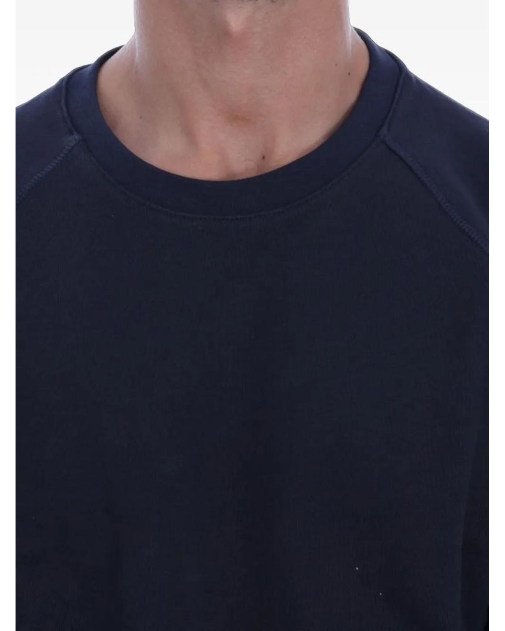 Daniele Alessandrini Black Raglan-Sleeve Sweatshirt for men