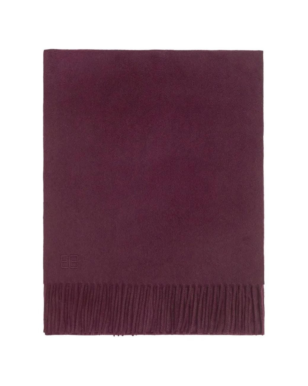 Bompard Purple Origines Fringed Scarf