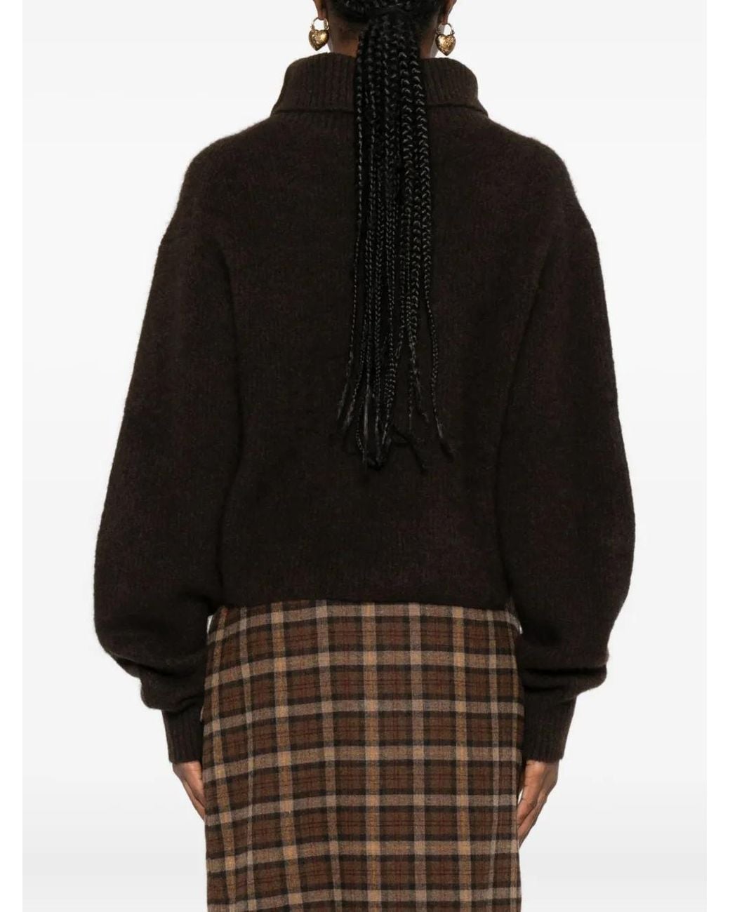 Maje Black Pullover Mit Rollkragen