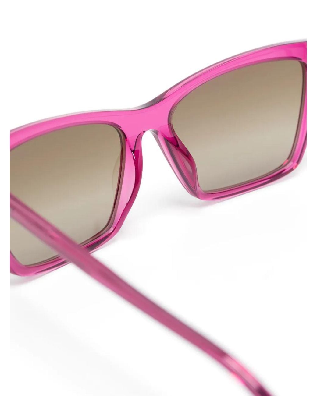 Saint Laurent Pink Square-Frame Sunglasses
