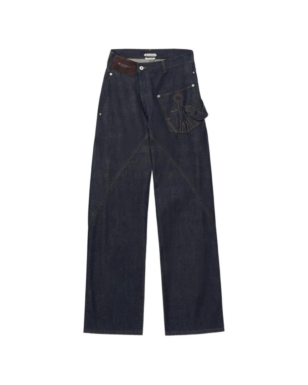 J.W. Anderson Blue Twisted Workwear Denim Jeans