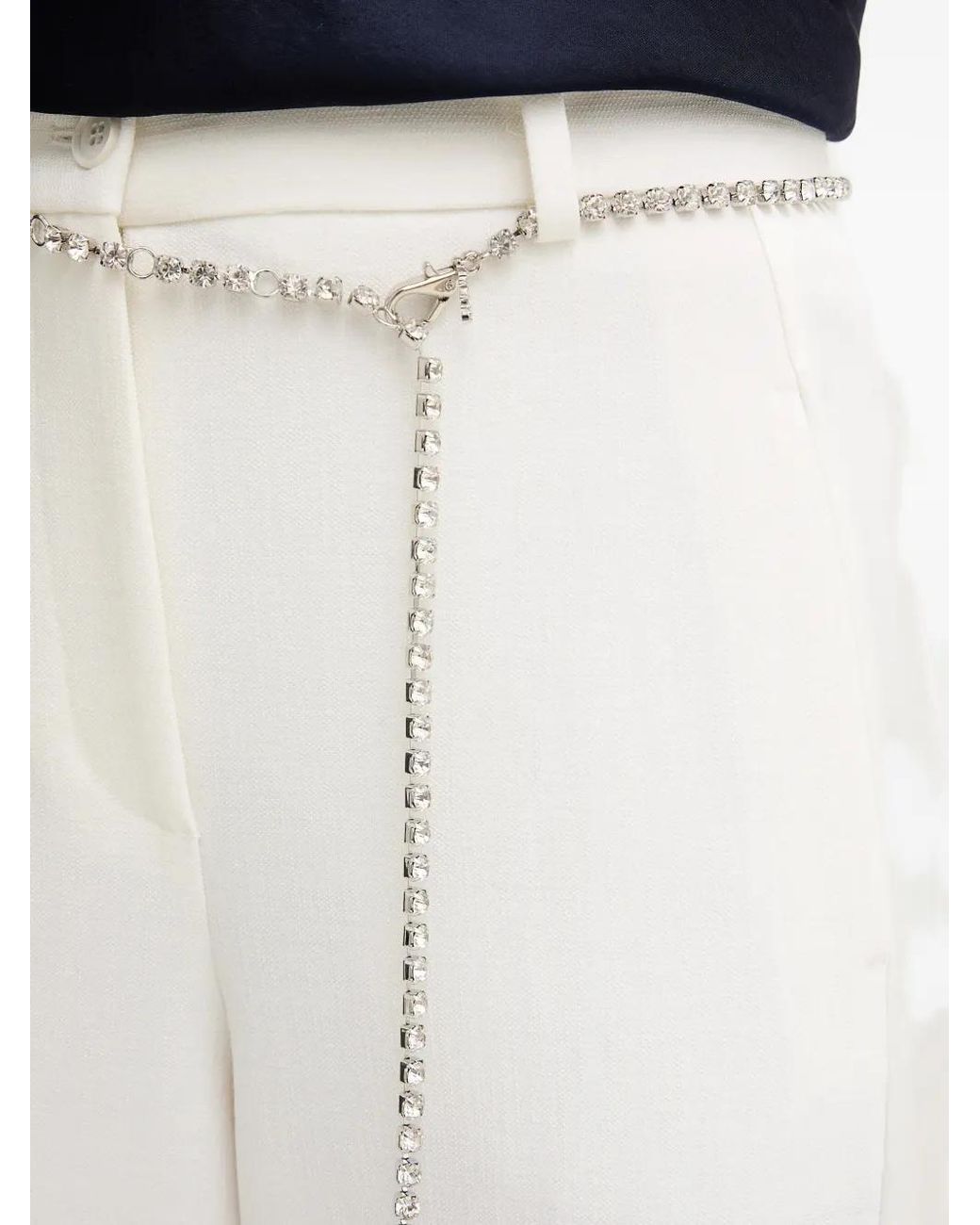 Pinko Verfraaide Broek in het White