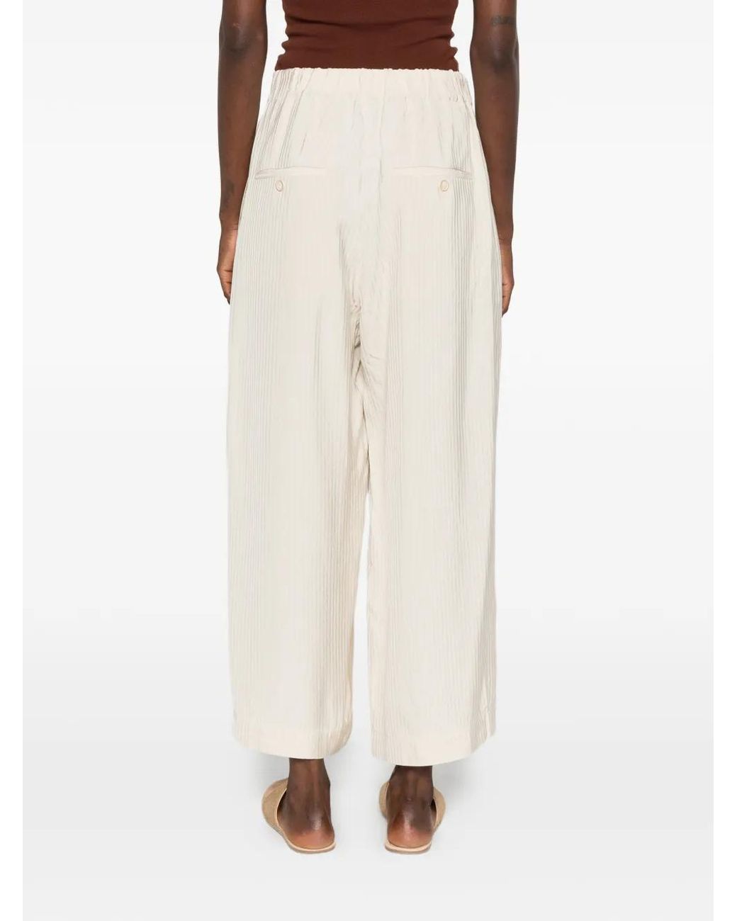 Uma Wang White Pantalon Poetic