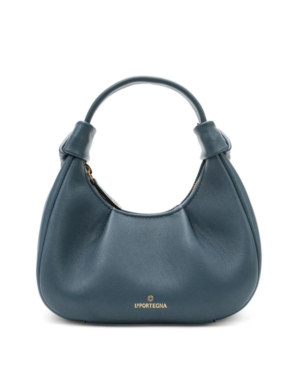 La Portegna Blue Anita Knotted Tote Bag