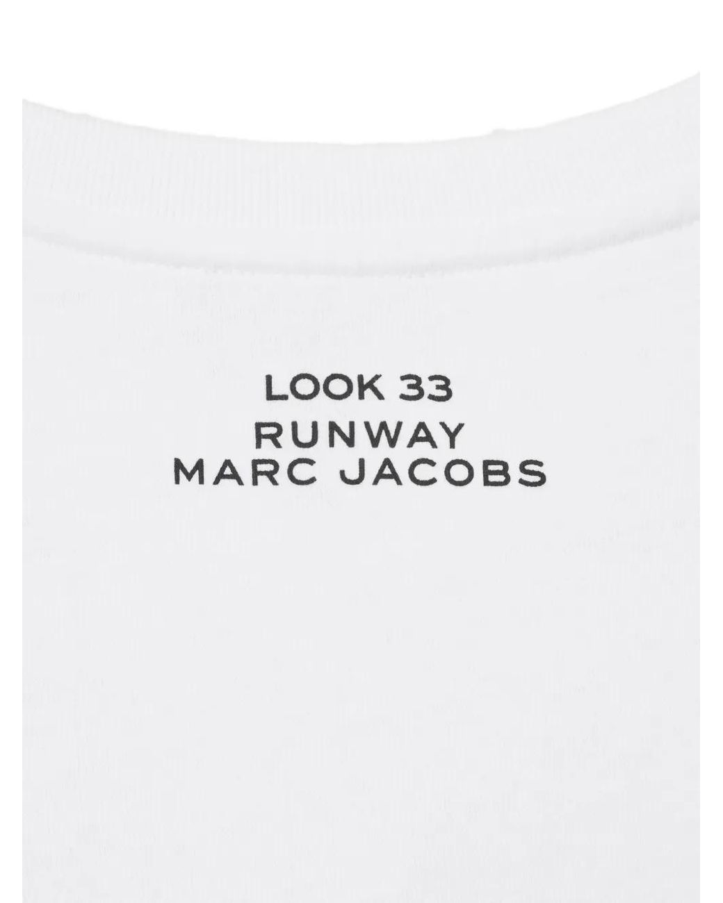 Marc Jacobs White Round-Neck Short-Sleeve T-Shirt