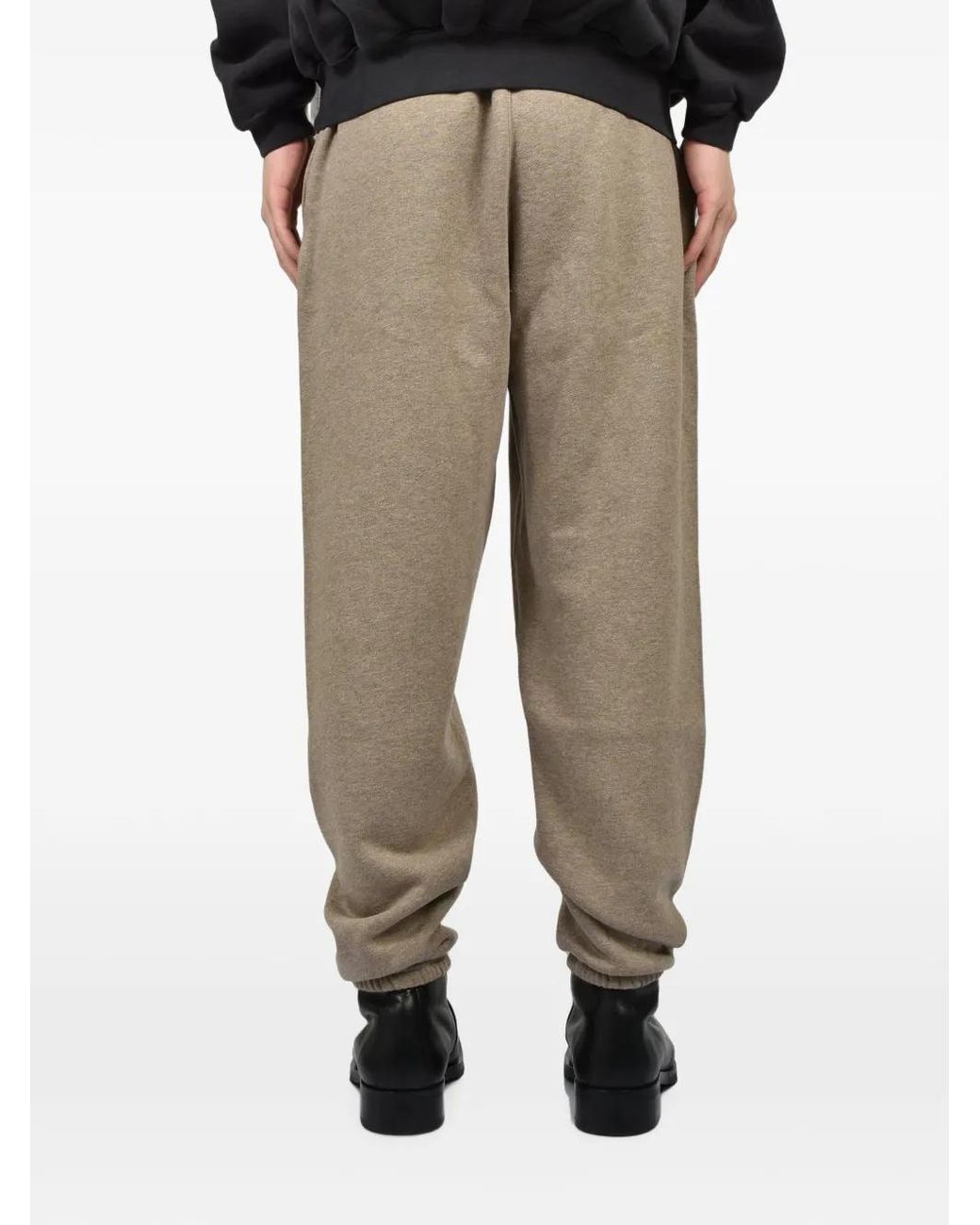 Essentials Natural Logo-Print Track Pants for men