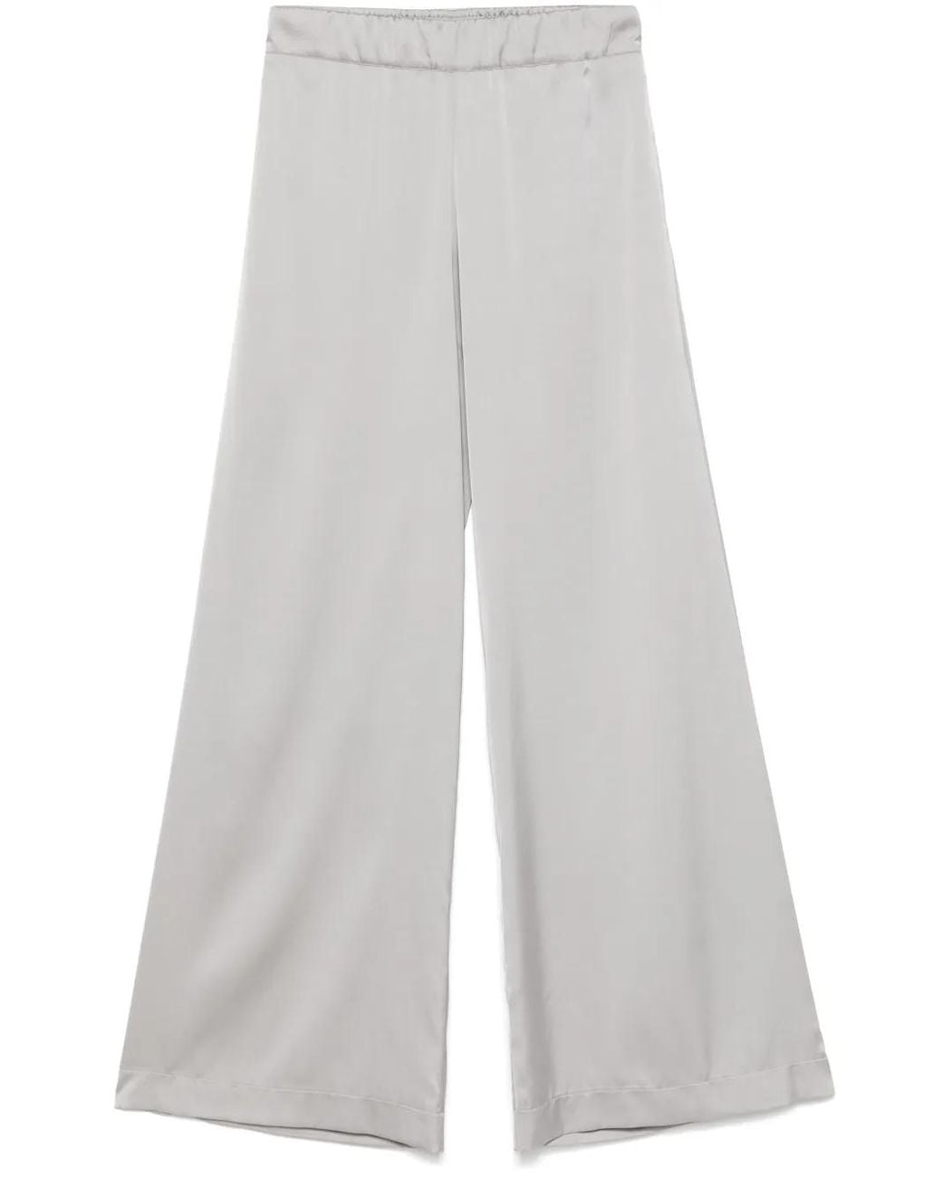D.exterior White Satin Trousers