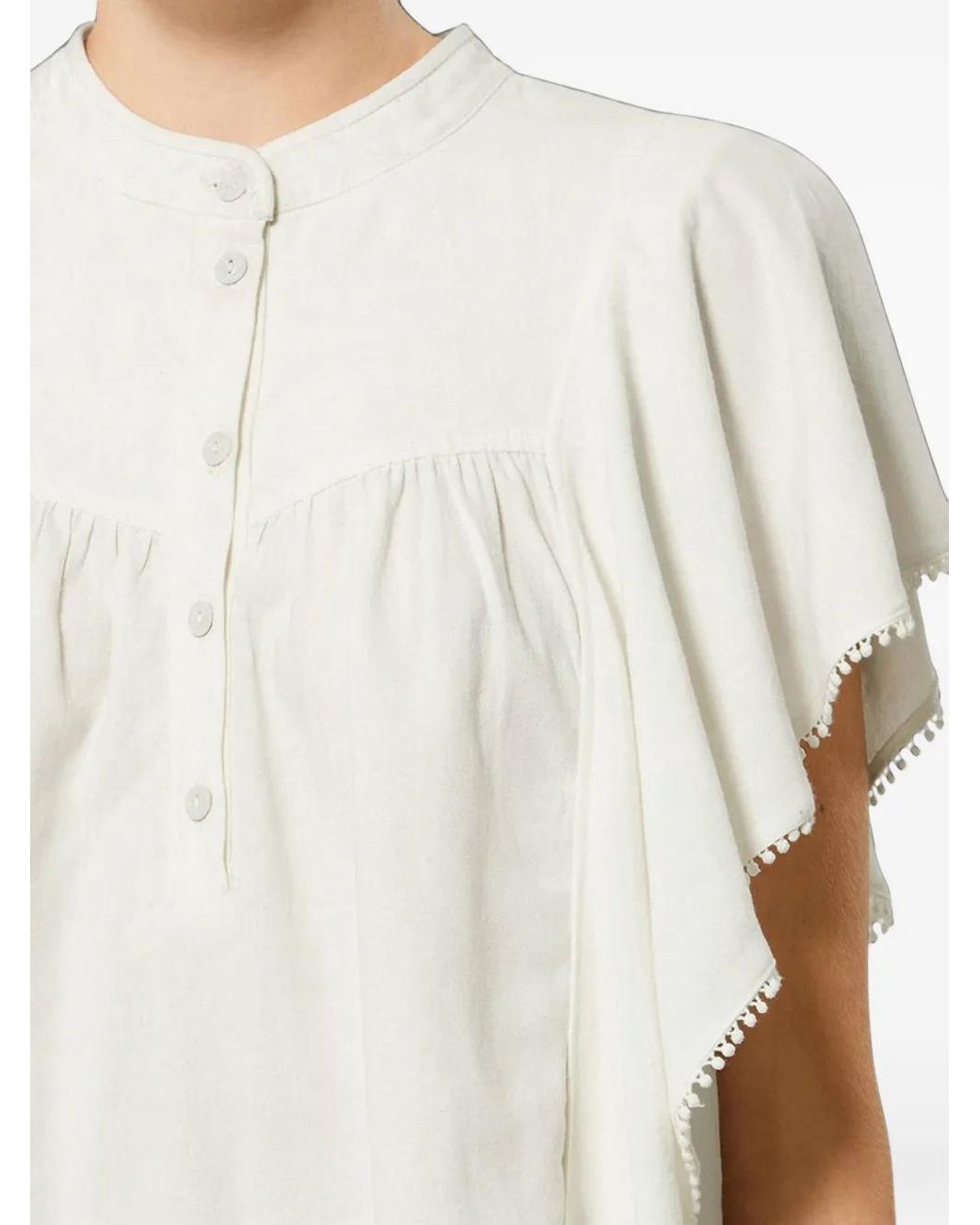 Isabel Marant White Marlie Blouse