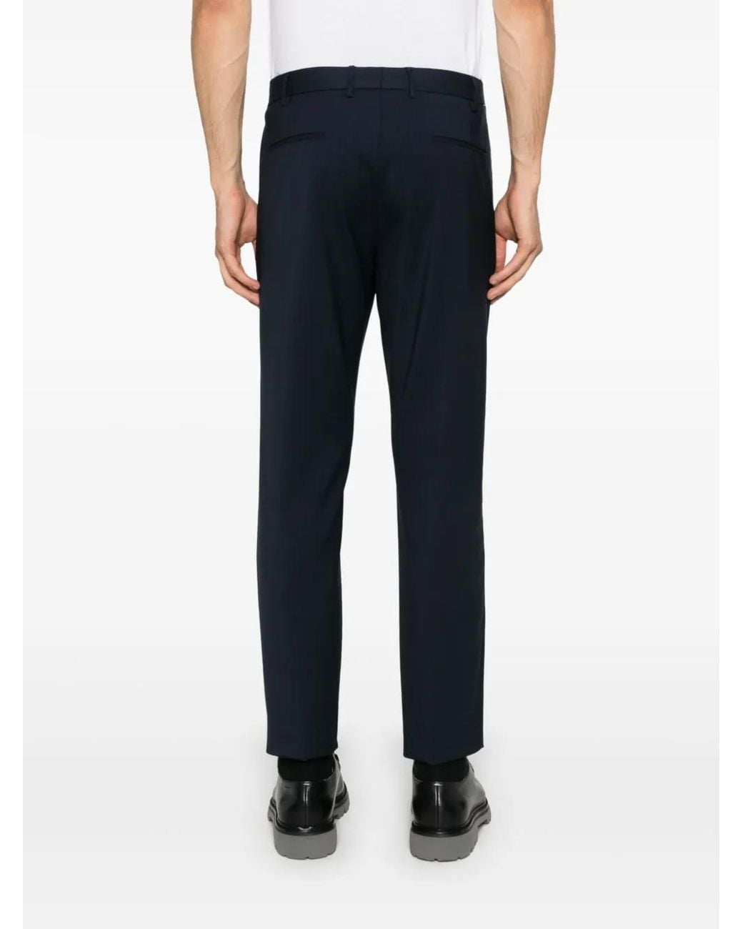PT Torino Blue Edge Tailored Trousers for men