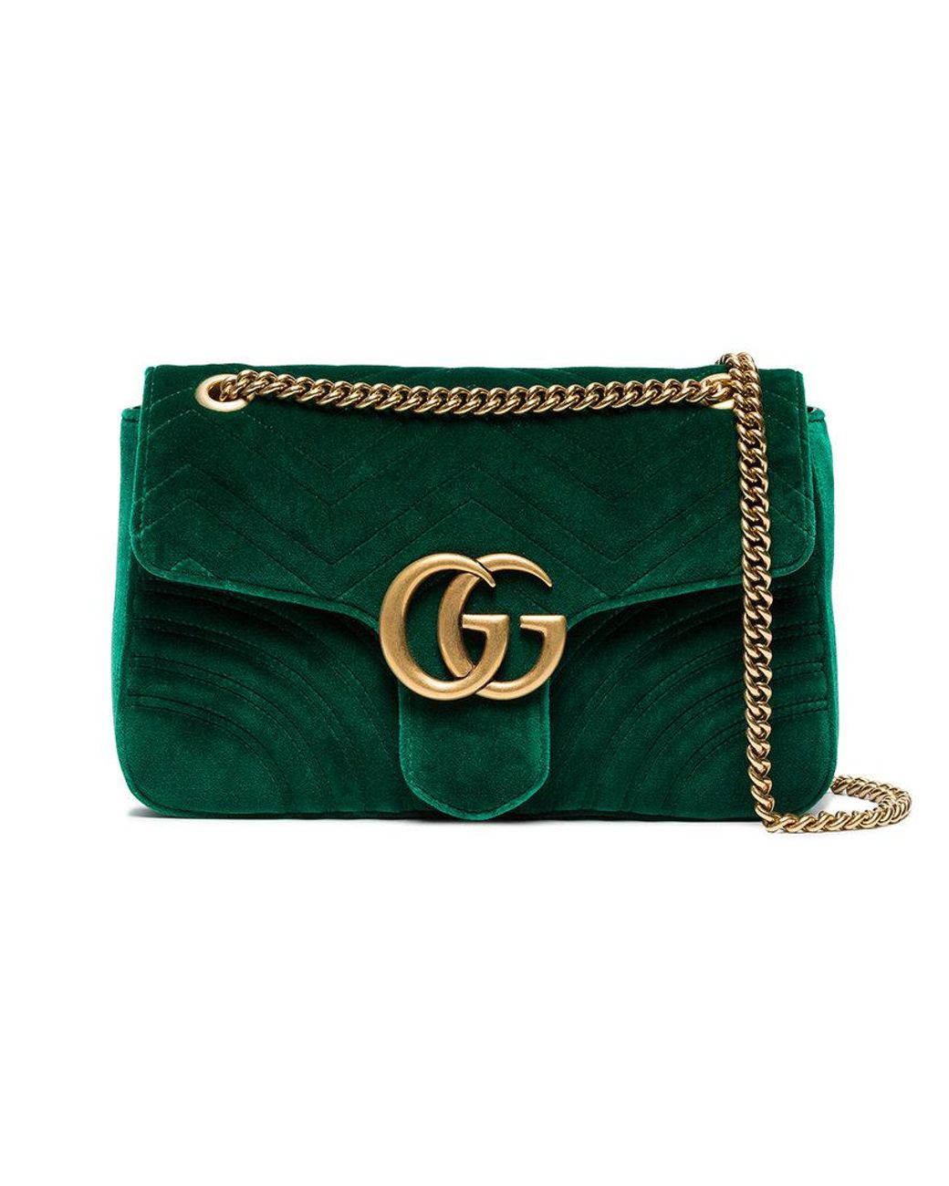 Gucci marmont sales green velvet