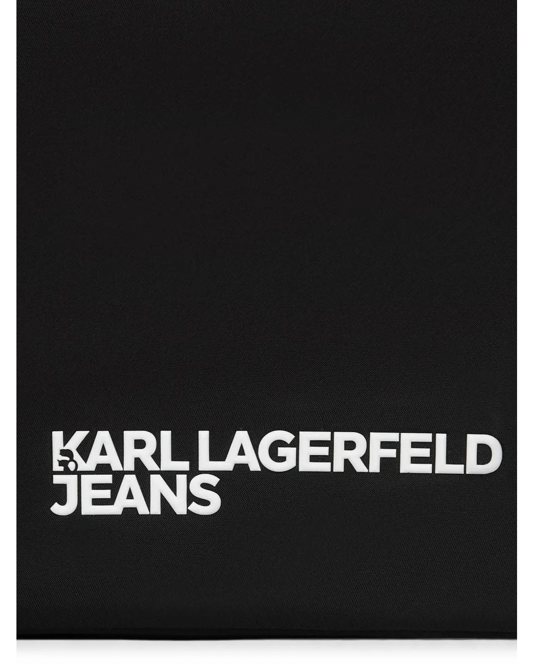 Karl Lagerfeld Black Essential Cross Body Bag for men