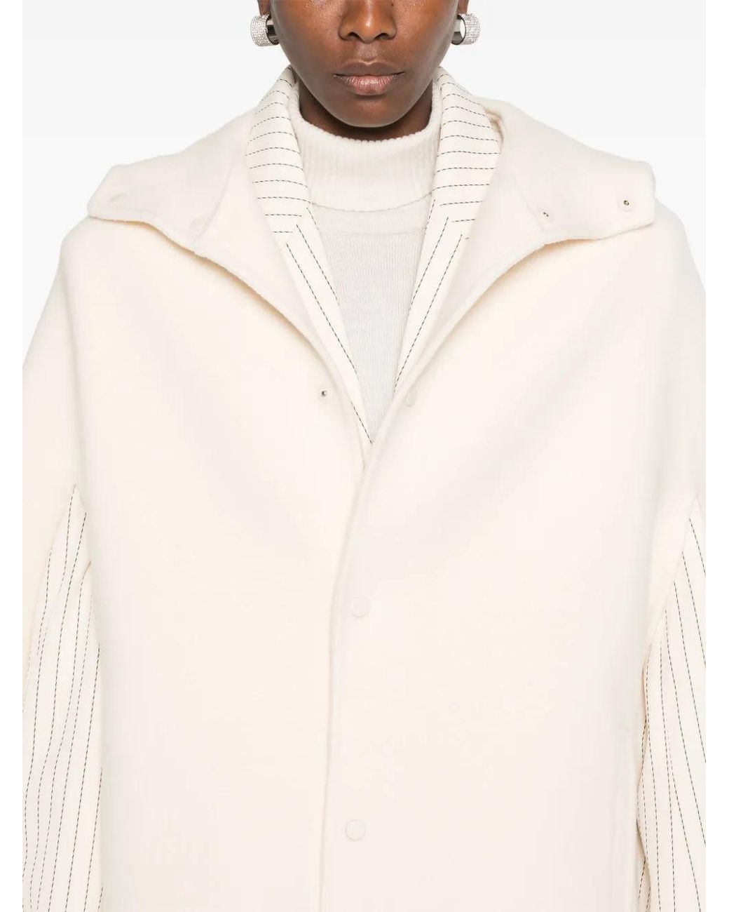 Fabiana Filippi Natural Wool Cape