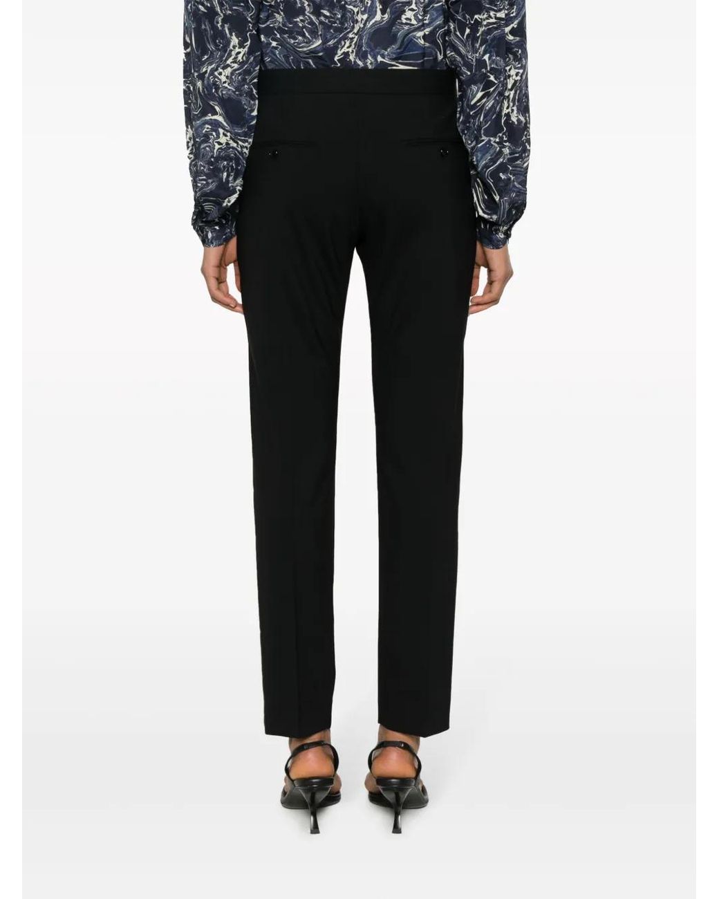 Isabel Marant Black Nolena Slim-Cut Trousers