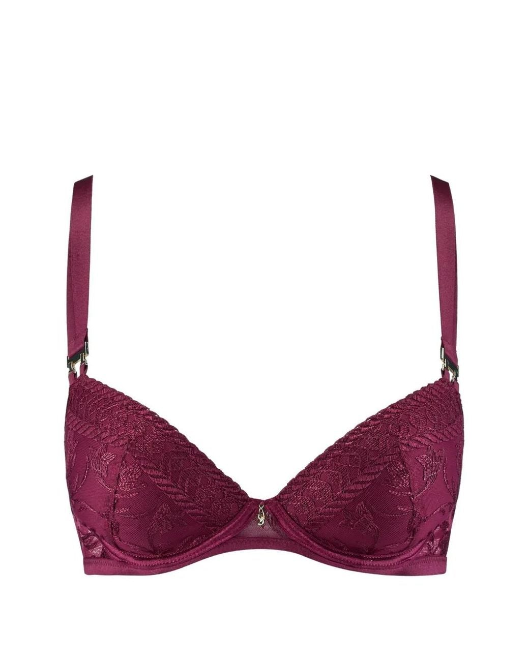 Aubade Purple Magnetic Spell Embroidered Bra
