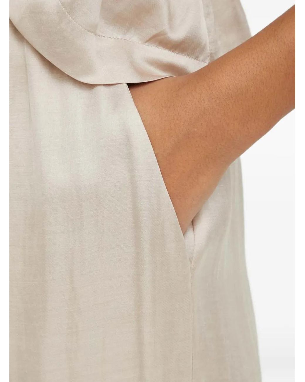 Munthe Natural Ohara Drawstring Wide-Leg Trousers