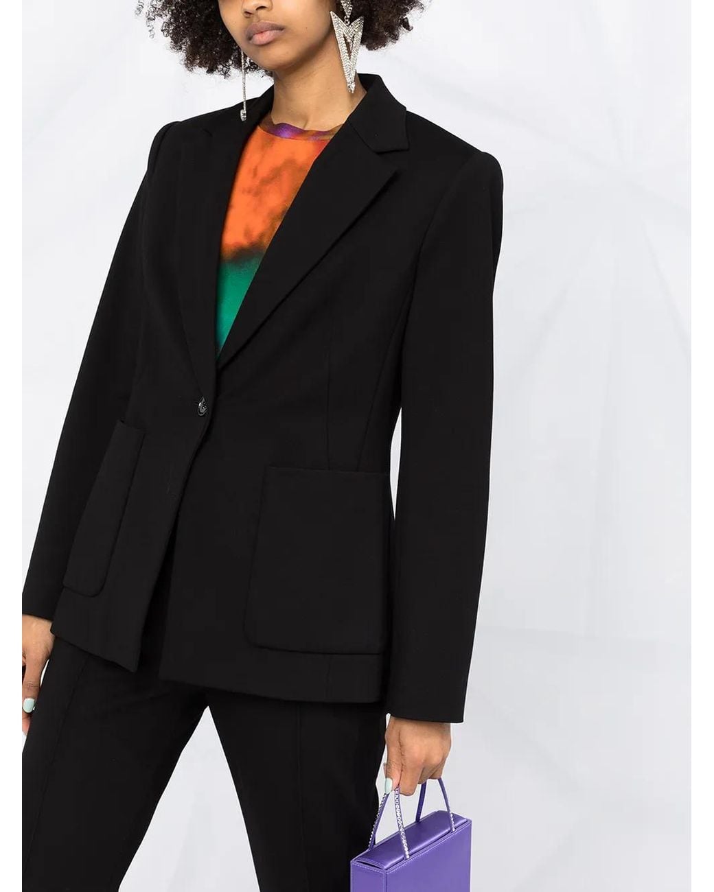 Dorothee Schumacher Black Emotional Essence Single-Breasted Blazer
