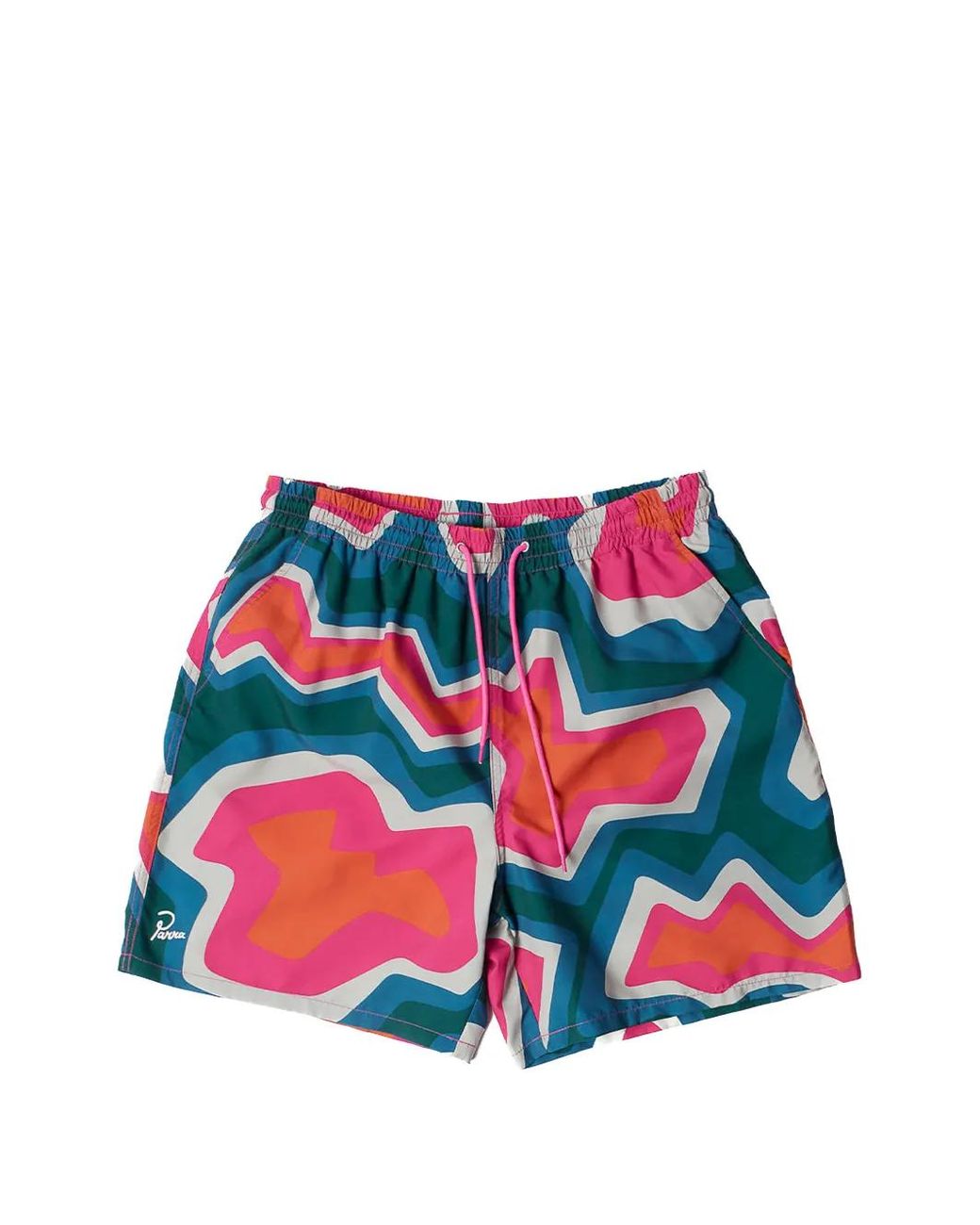 by Parra Red Gem Stones Swim Shorts for men