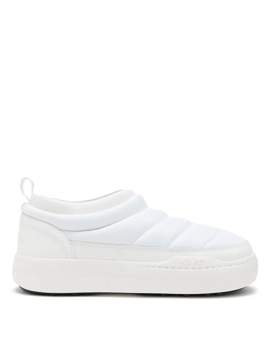 Moon Boot White Park Logo-Print Sneakers