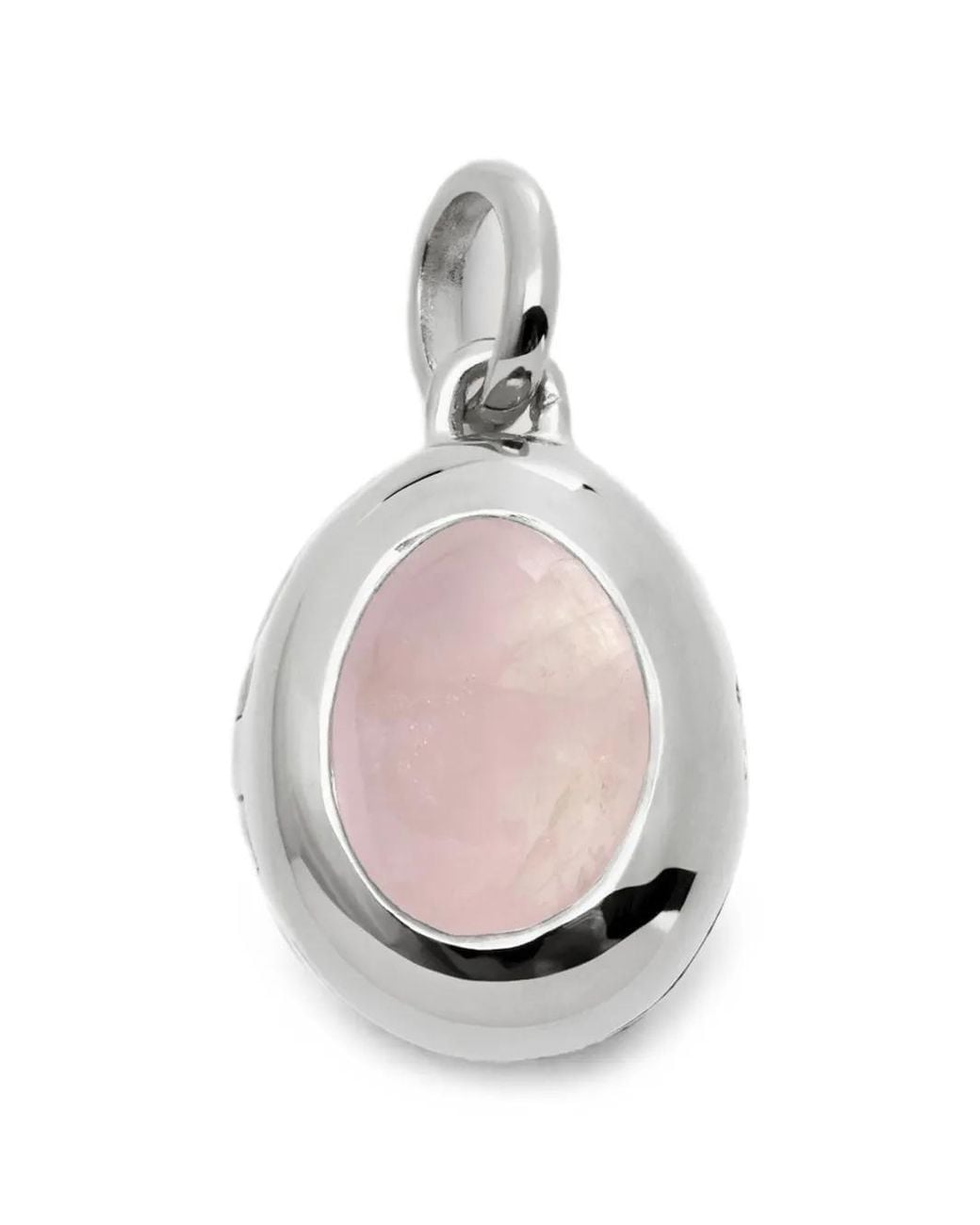 Monica Vinader White October Birthstone Curb-Chain Necklace
