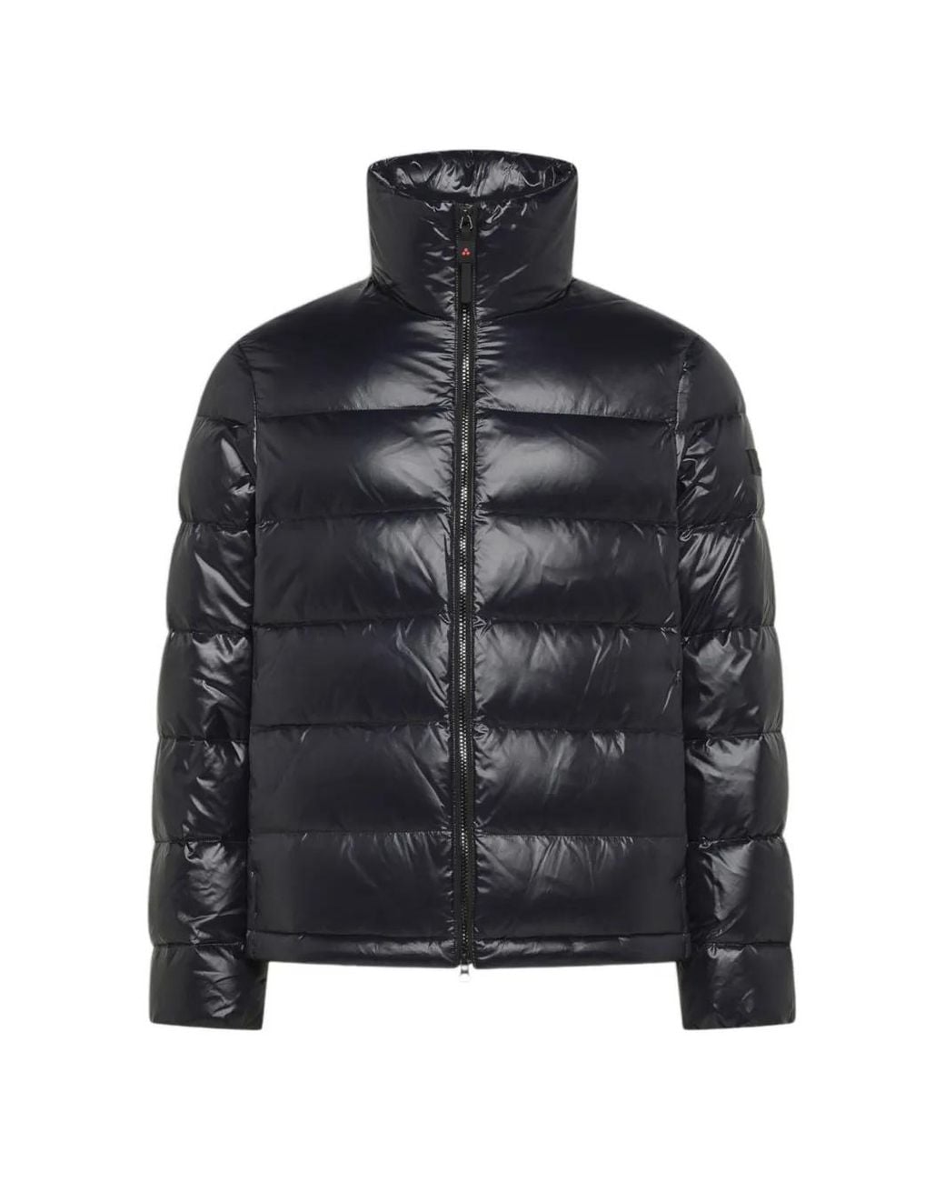 Peuterey Black Quilted High-Neck Coat for men