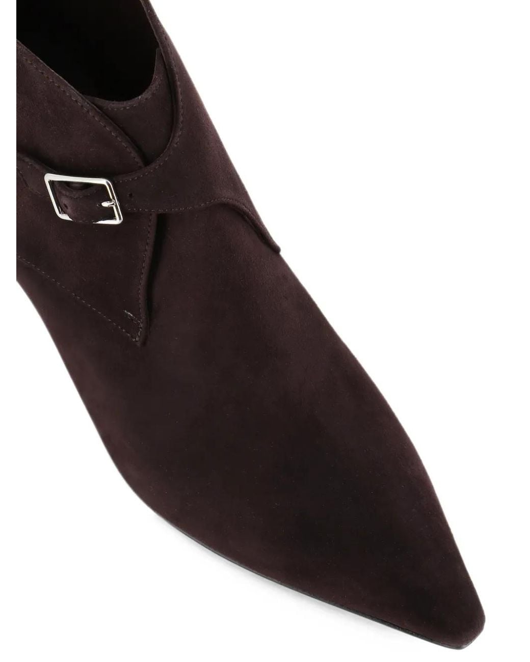 Antonio Barbato Maestri Veneziani Brown Buckle-Fastening Calf Suede Ankle Boots
