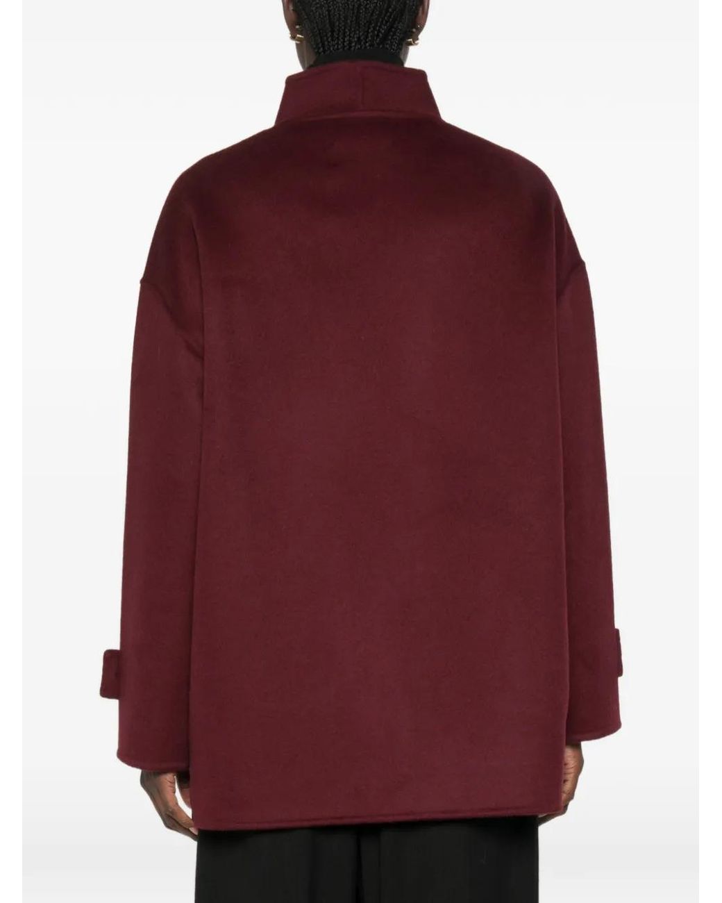 The Dynamis Studio Red Button-Up Wool Coat