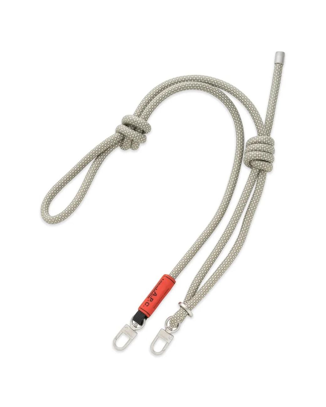 A.P.C. White Logo-Patch Rope Strap
