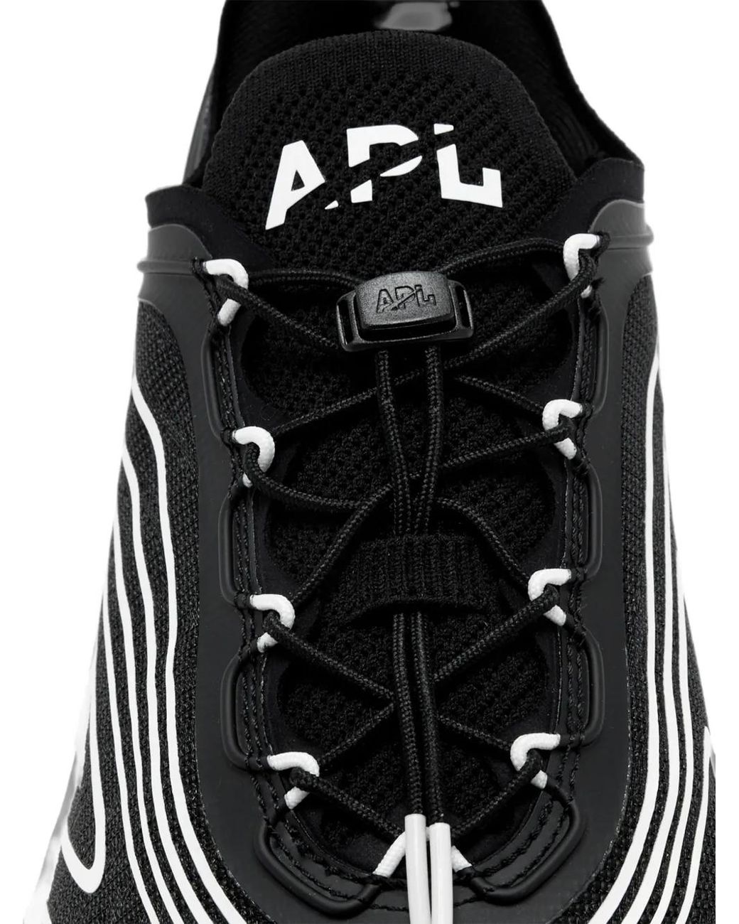 Athletic Propulsion Labs White Wave-Print Toggle-Fastening Sneakers for men