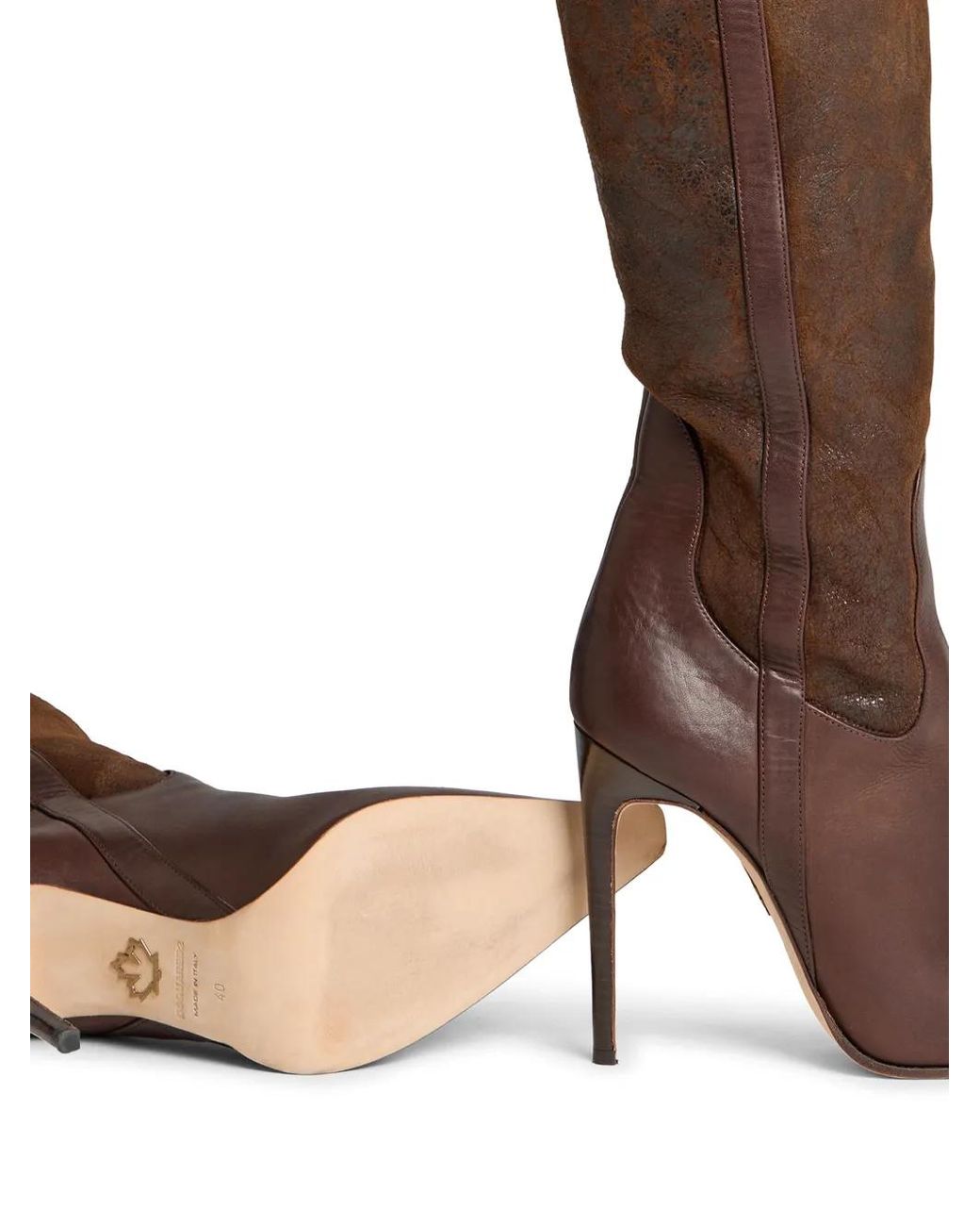 DSquared² Brown Canadian Heeled Boots