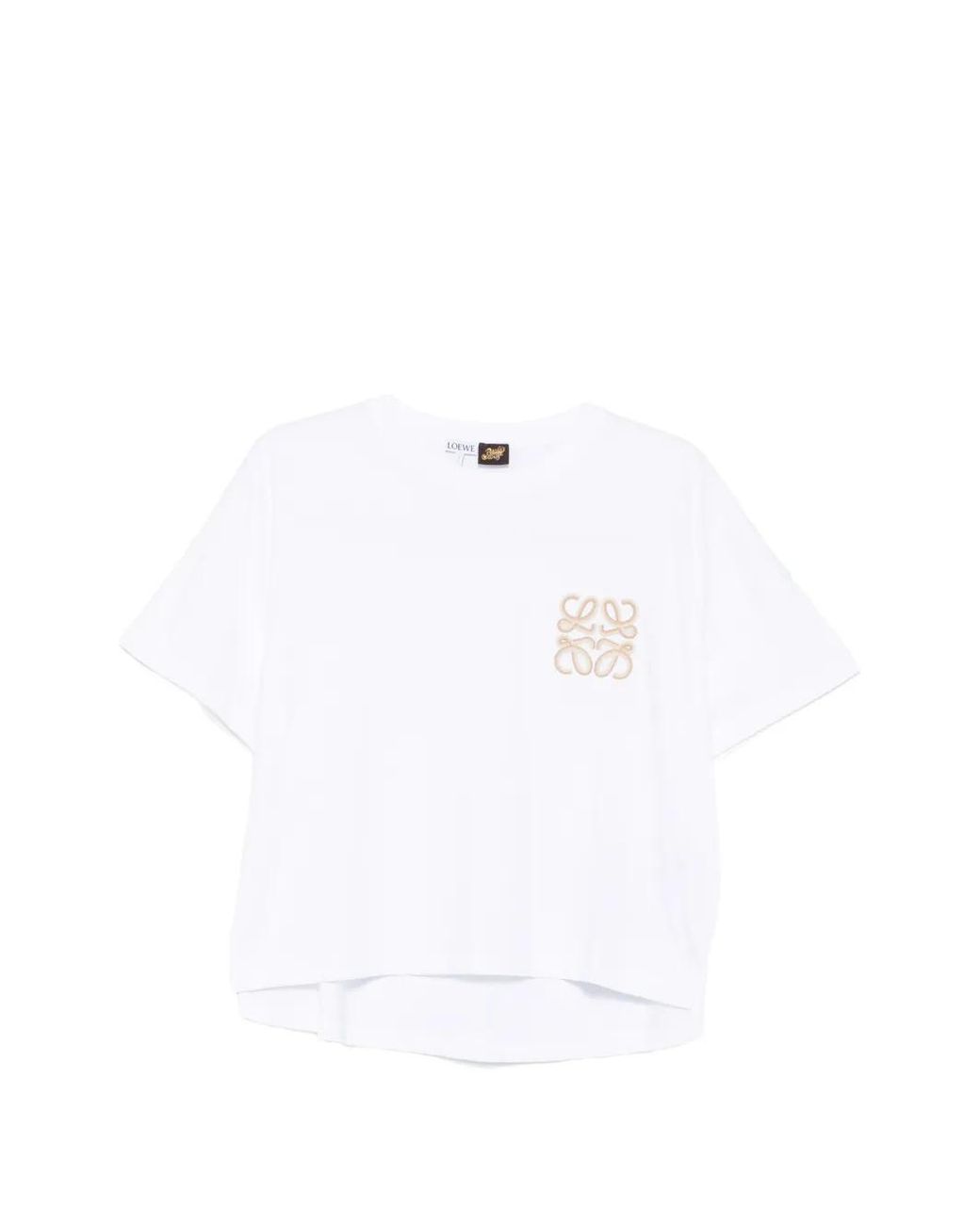 Loewe White Paula's Ibiza Logo Cotton T-Shirt
