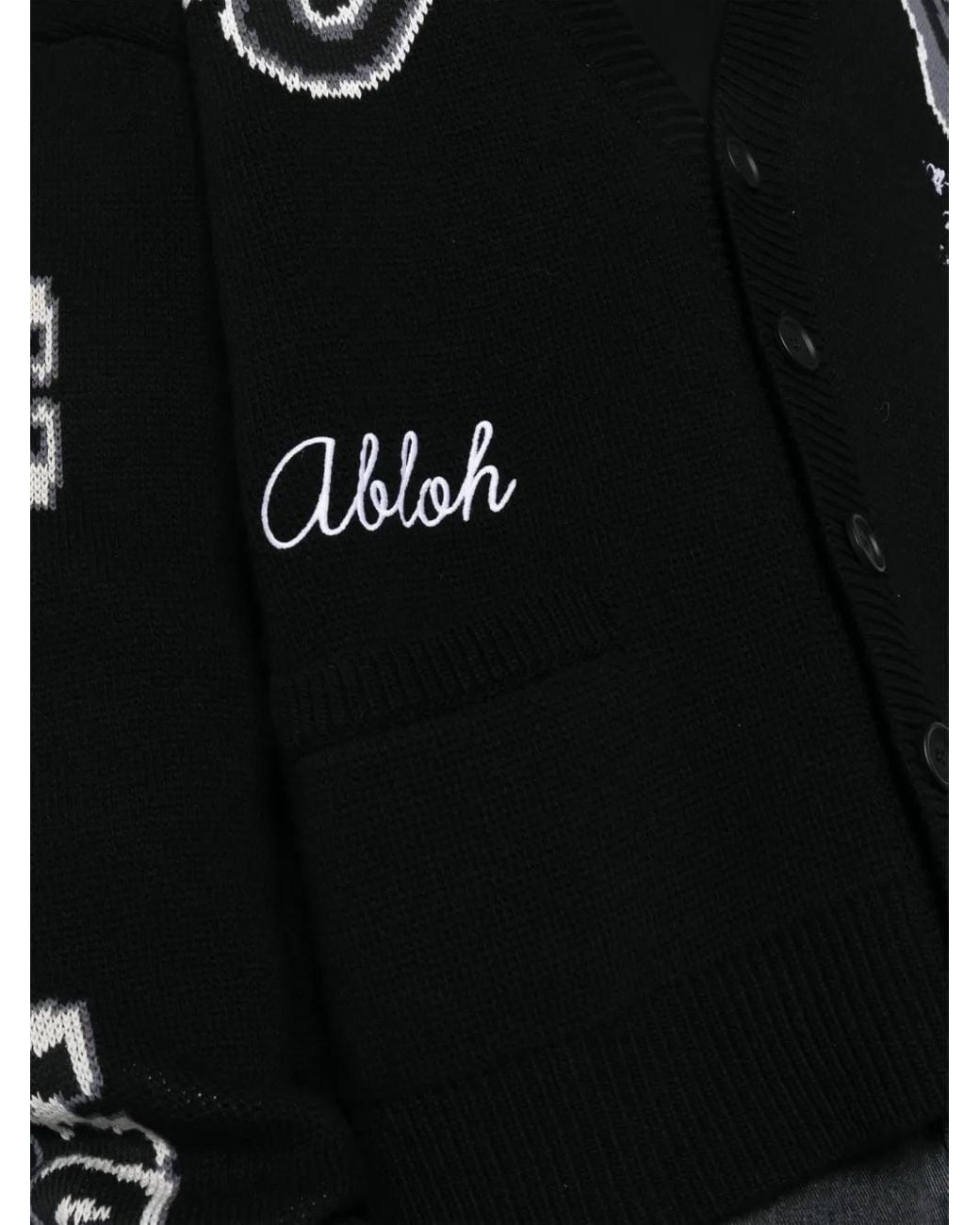 Off-White c/o Virgil Abloh Black Varsity Cardigan for men