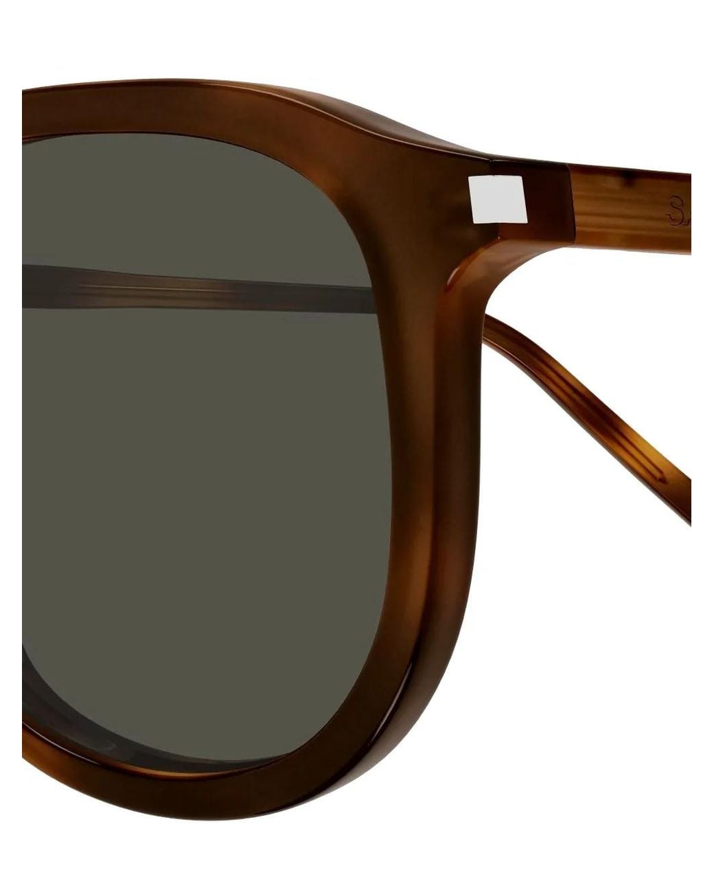 Saint Laurent Black Sl 939 Tortoiseshell-Effect Round-Frame Sunglasses for men