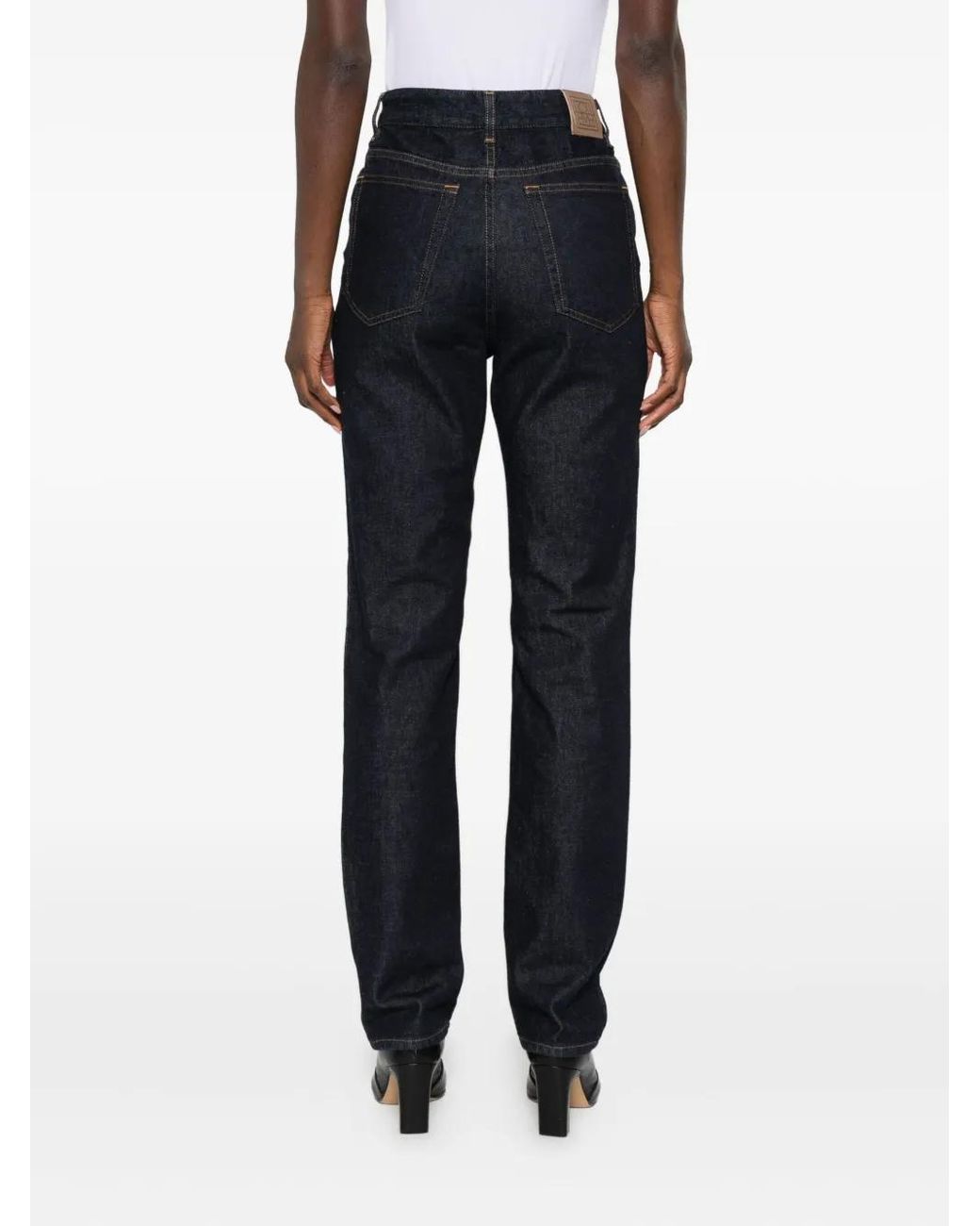 Totême Black High-Rise Slim-Fit Jeans