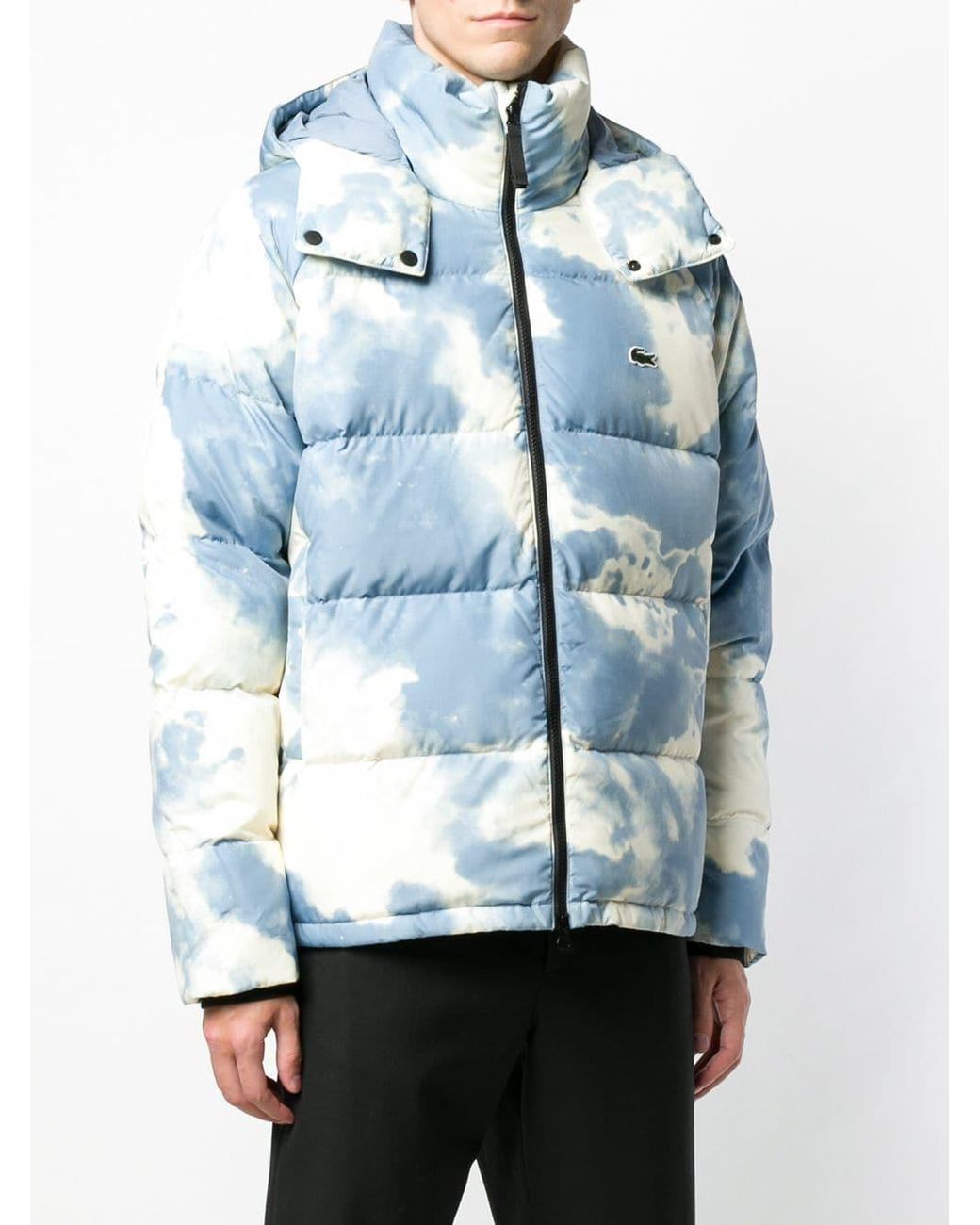 lacoste tie dye puffer